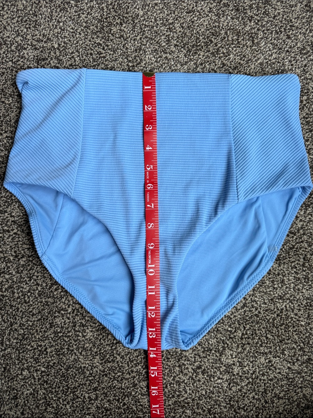 CALIA by Carrie Underwood | Swim | M | Ribbed High Waist Bottoms in Blue - Picture 5 of 6